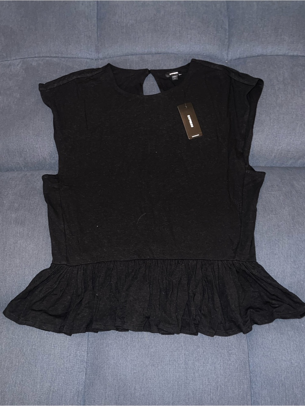Women’s Black Peplum Top - Brand: Express